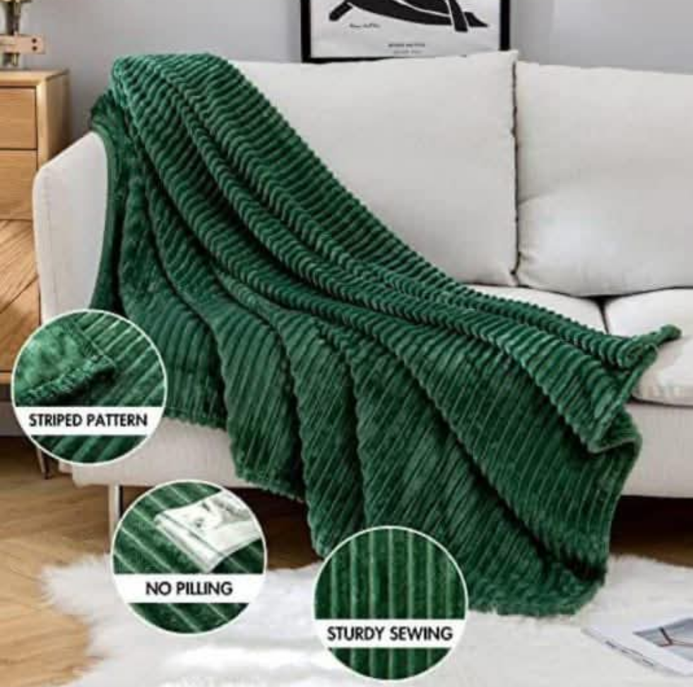 Ribbed Fleece Blanket