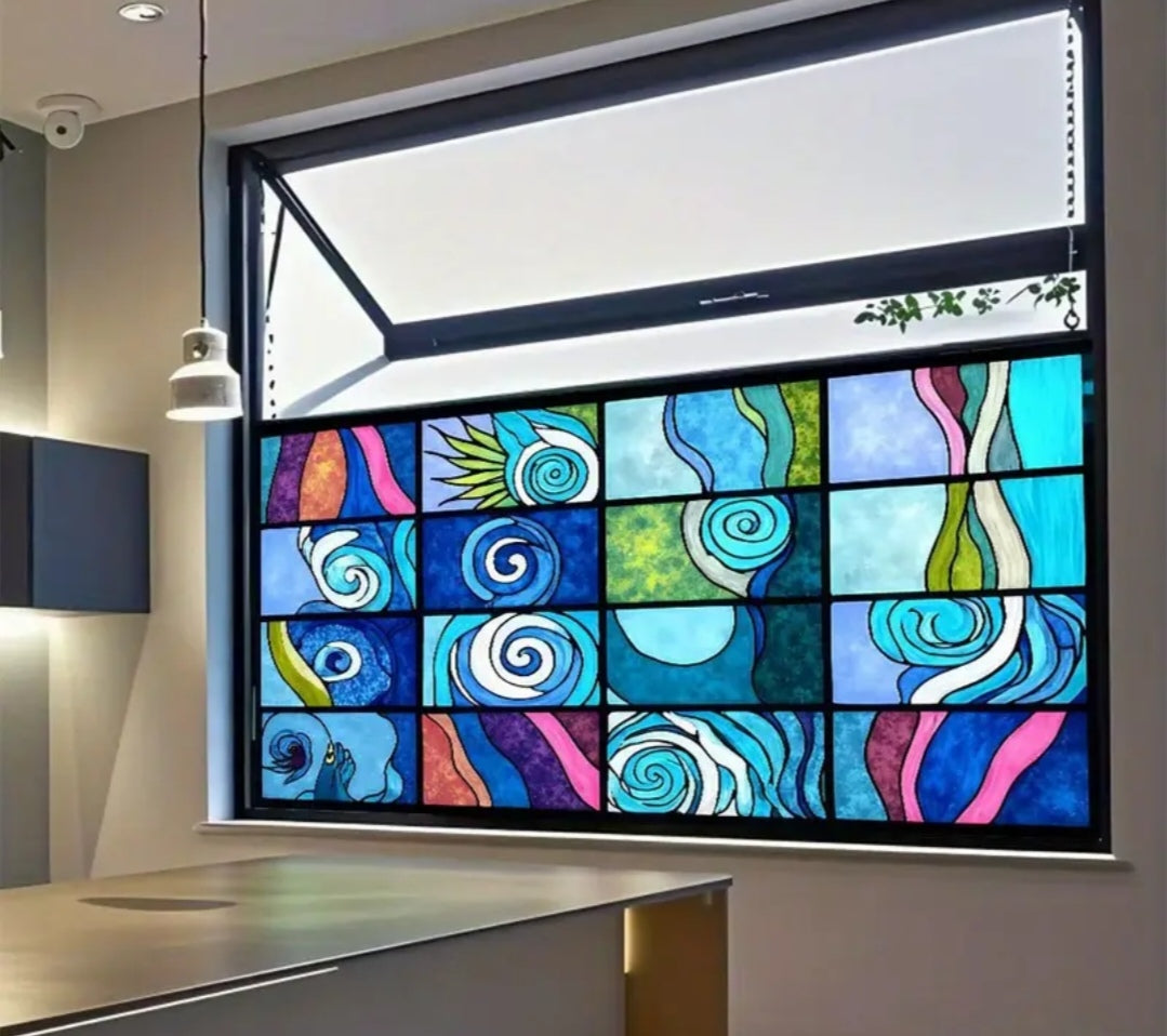 Stained glass window film