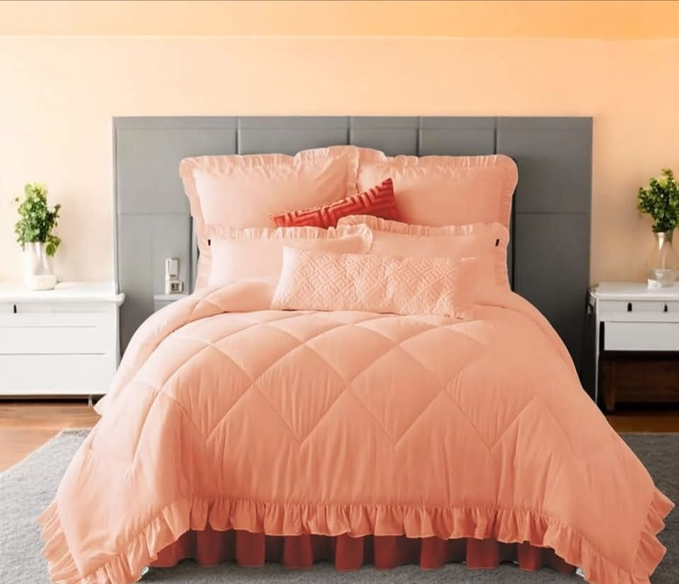 Frilled comforter