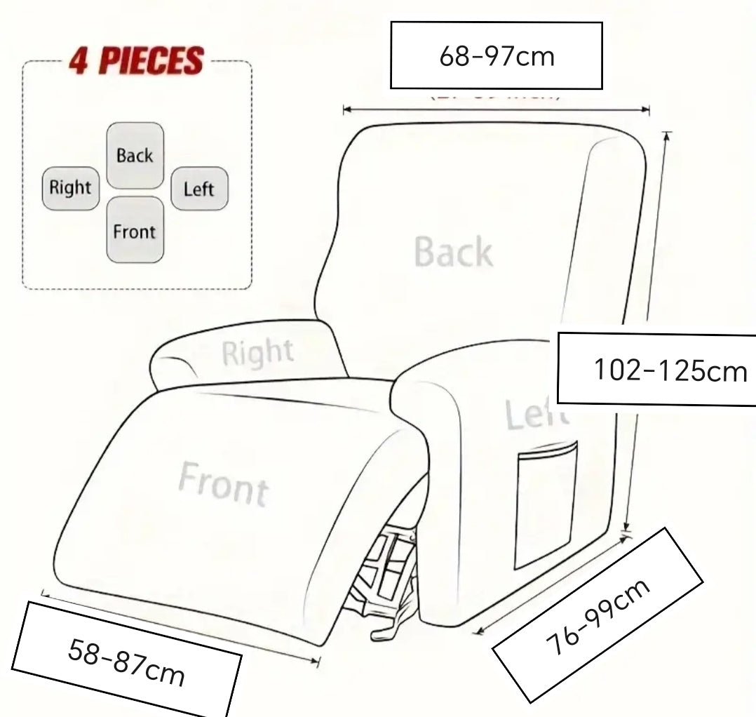 Recliner slipcovers