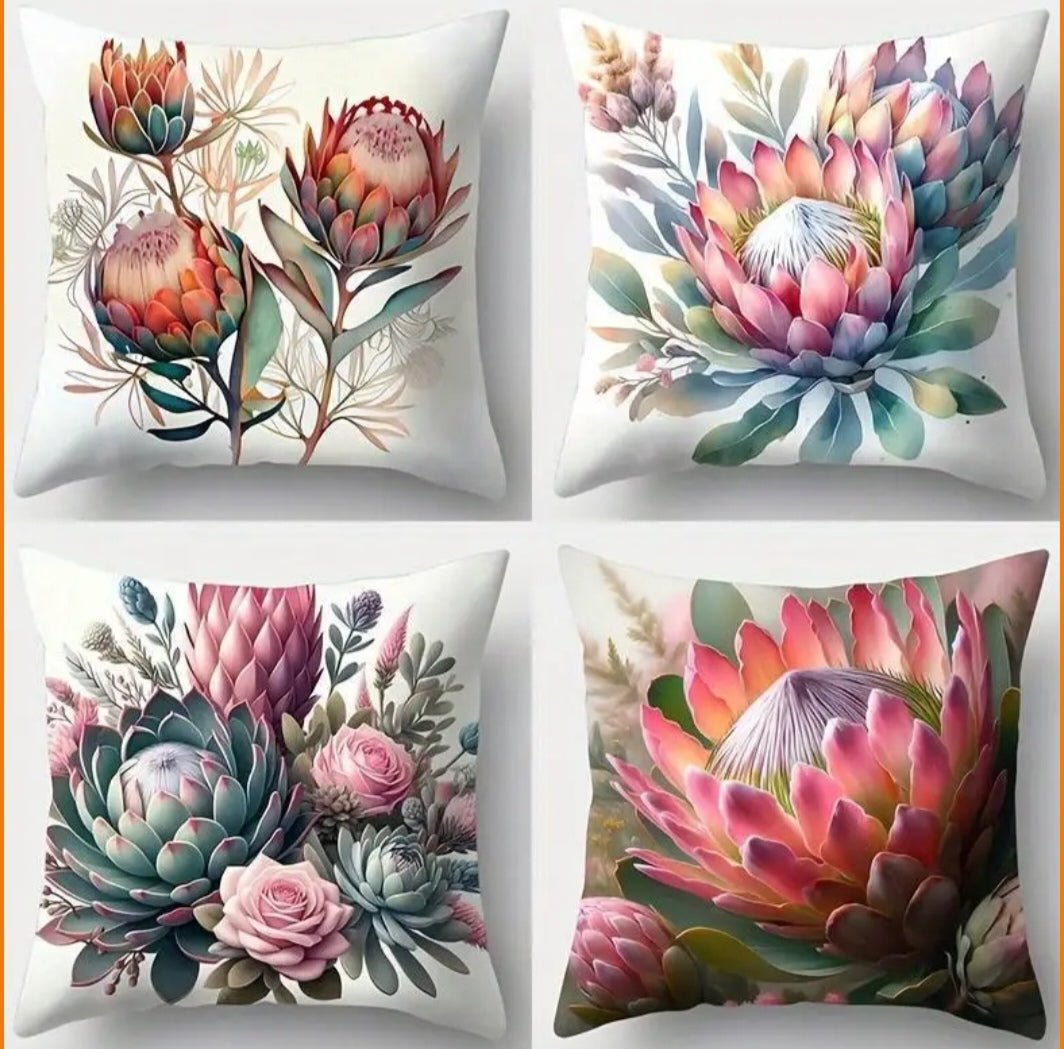 4pce cushion covers 45x45cm each