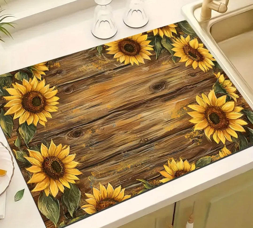 Sunflower drying mat