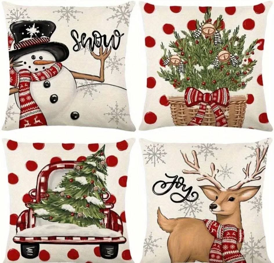 4pce cushion covers 45x45cm each