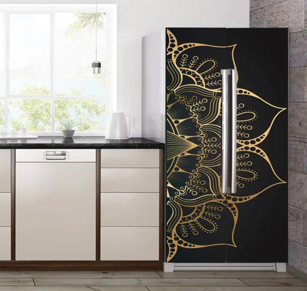 Side by side fridge wrap
