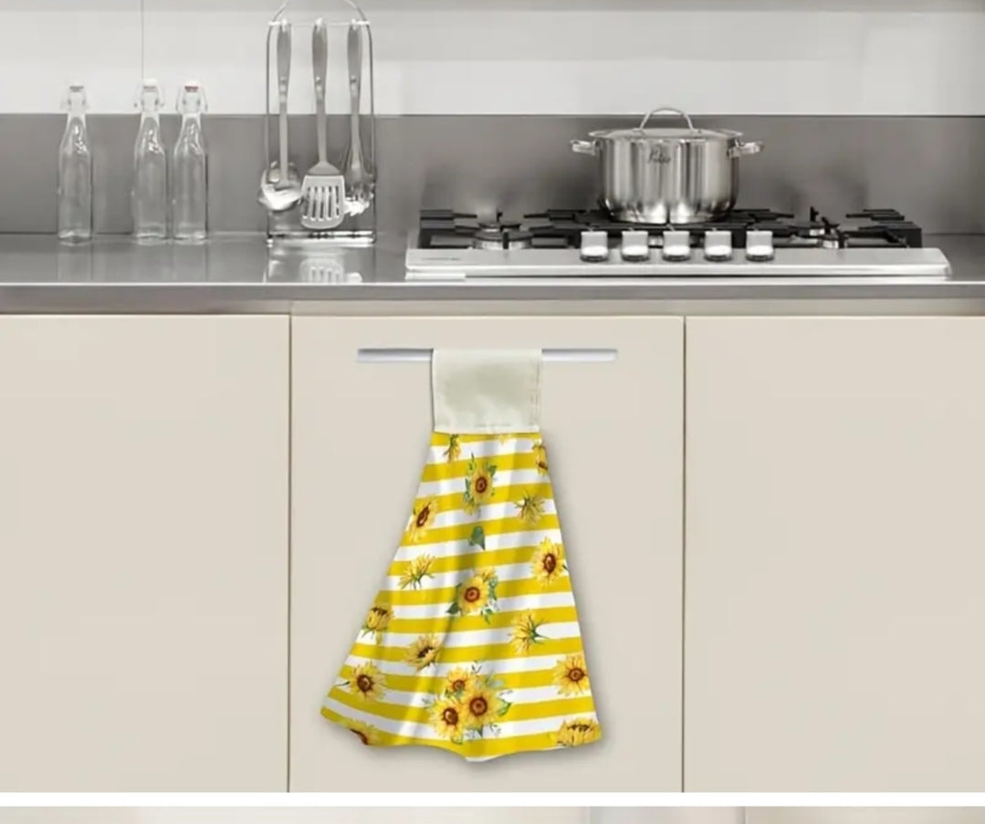Sunflower kitchen towel set