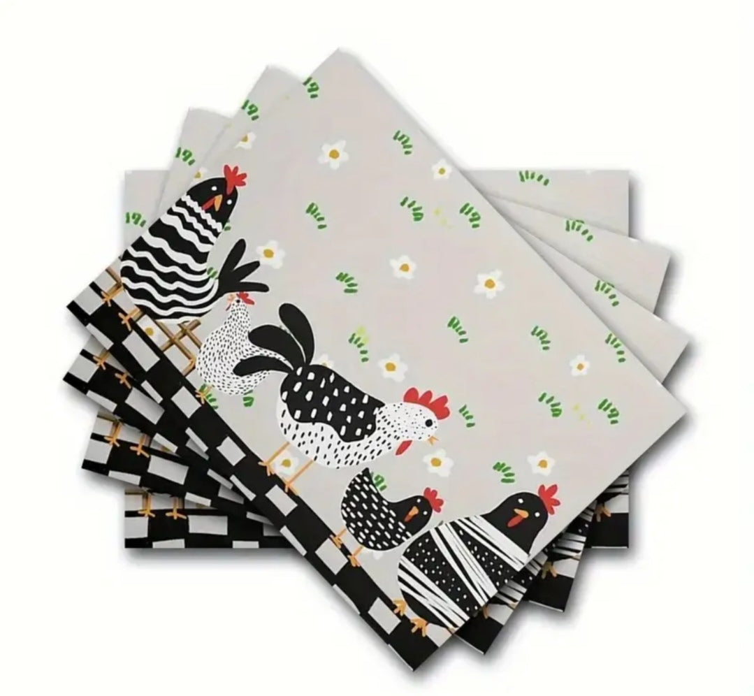 4pce placemats chicken