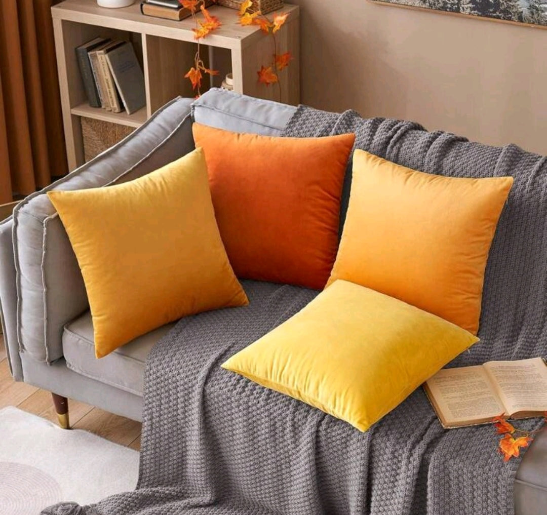 4pce velvet pillow case sets