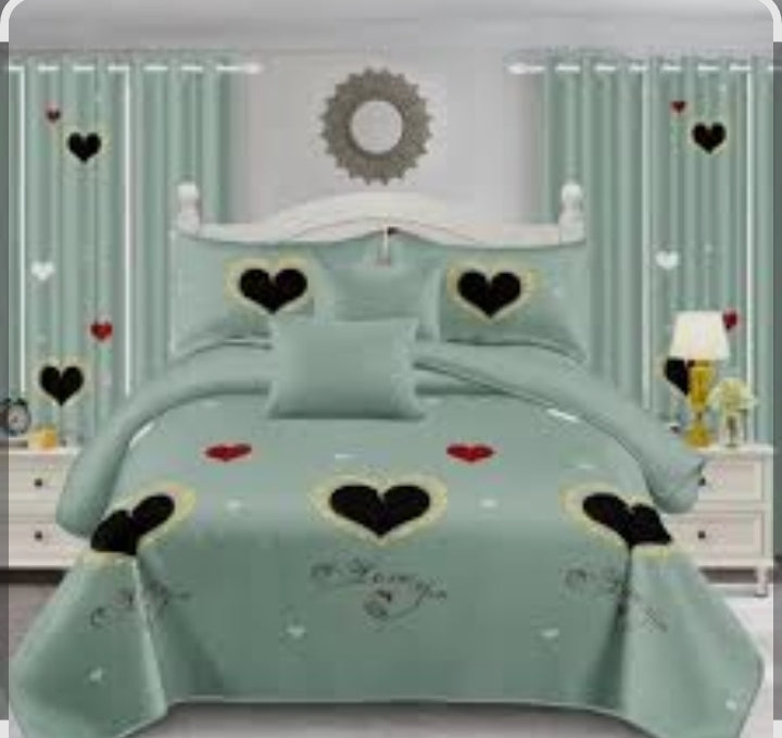 7-Piece Quilt & Curtain Set