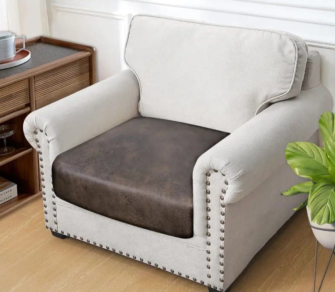 Brown stretchable sofa cushion covers