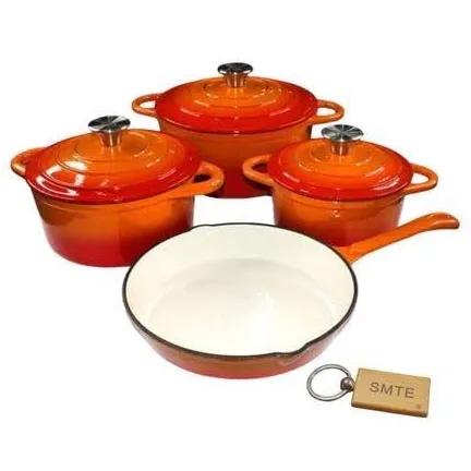 Cast iron pot set