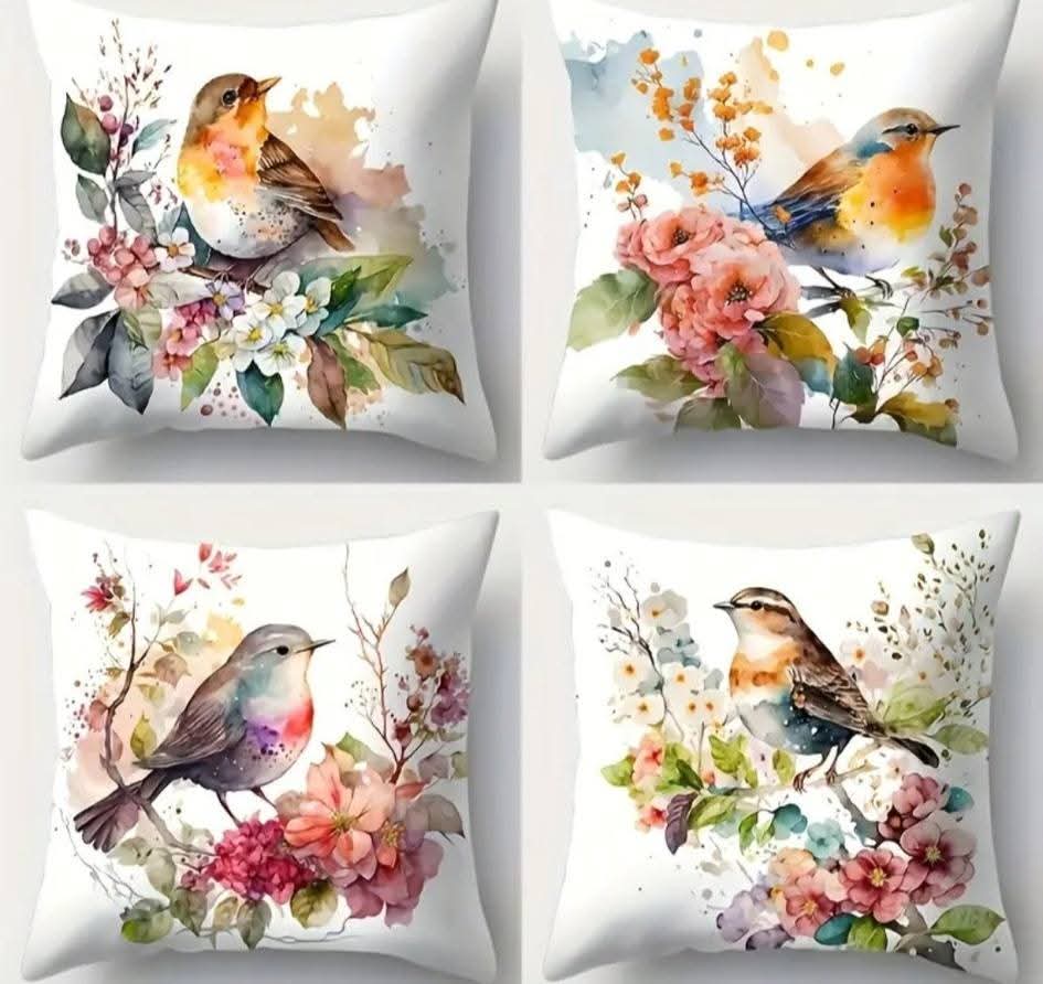 4pce cushion covers 45x45cm each
