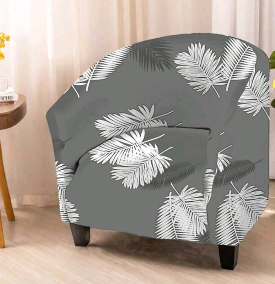Printed tub chair slipcovers