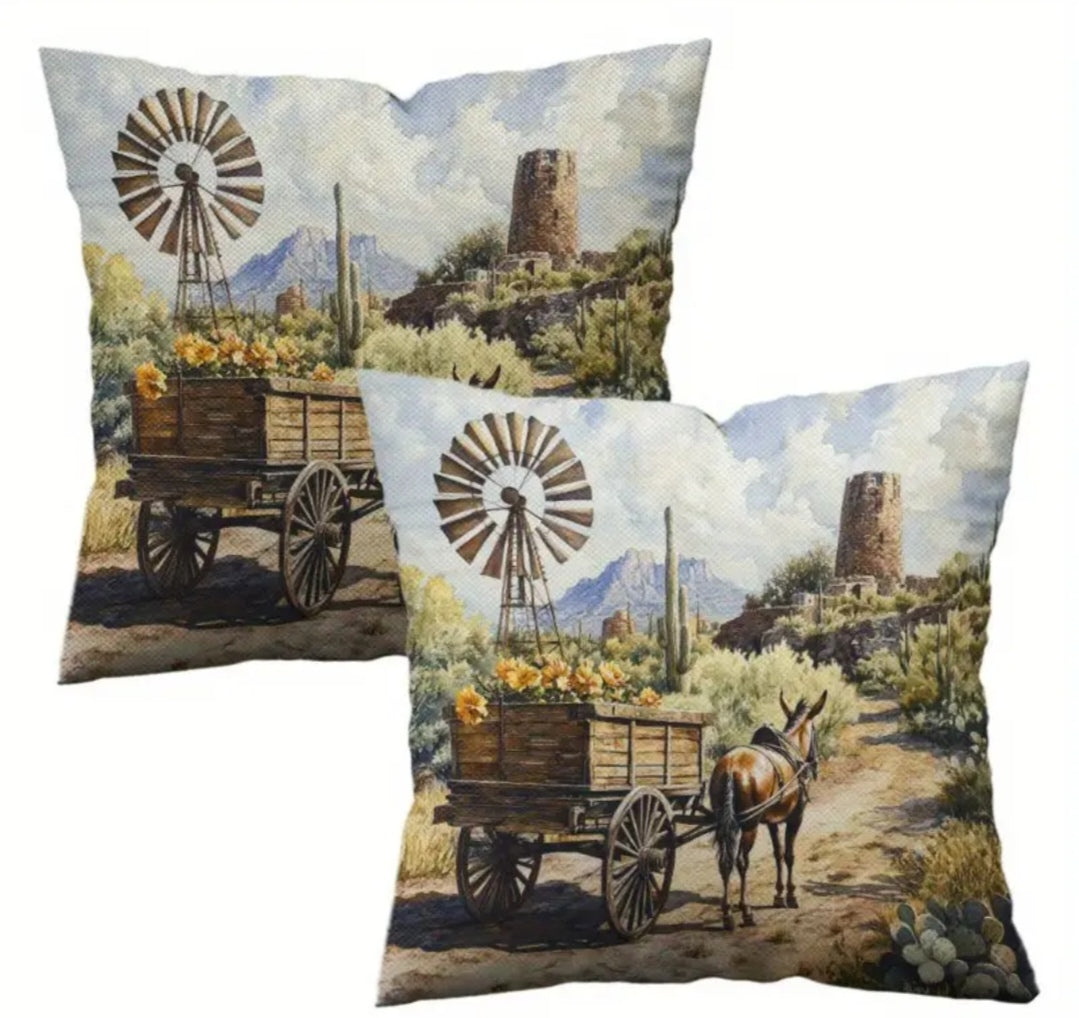 Windmill cushion covers