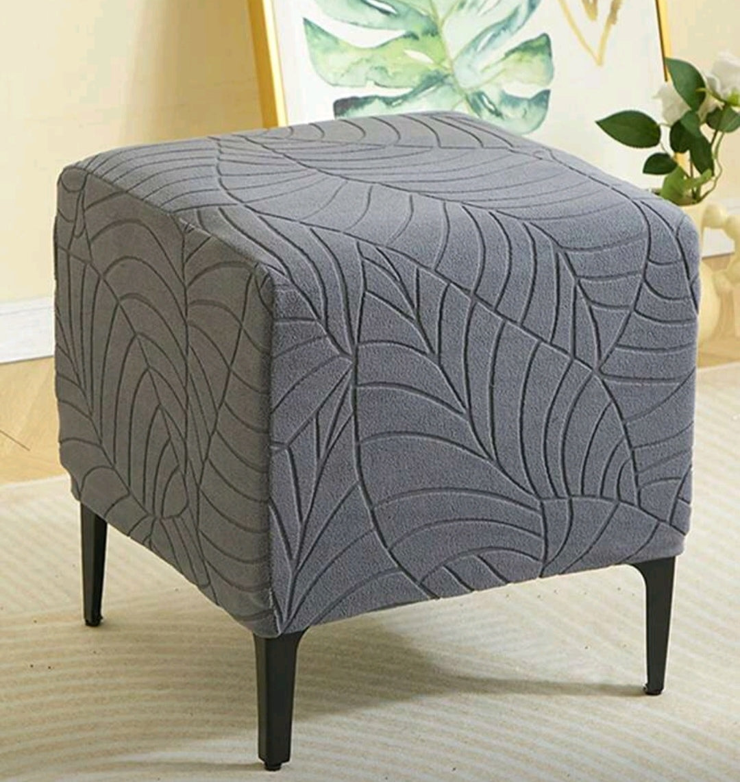 SQ Ottoman Slipcovers – Stylish Stretch Covers for Square Ottomans