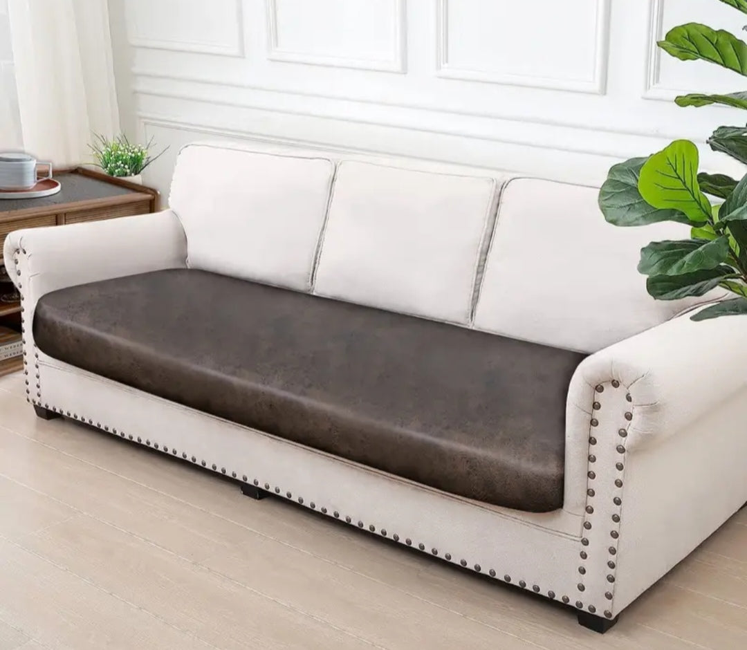 Brown stretchable sofa cushion covers