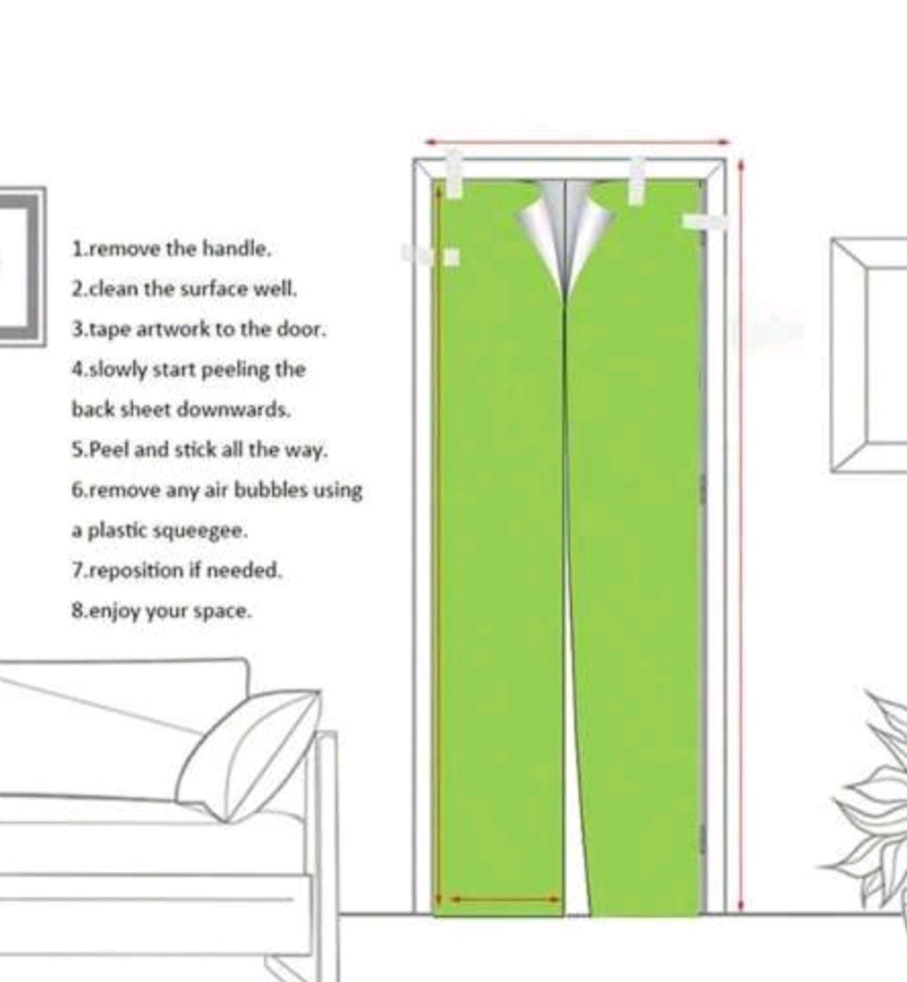 PVC door/fridge wrap