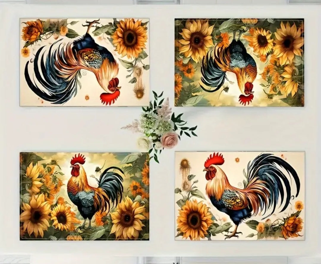 Sunflower placemat set