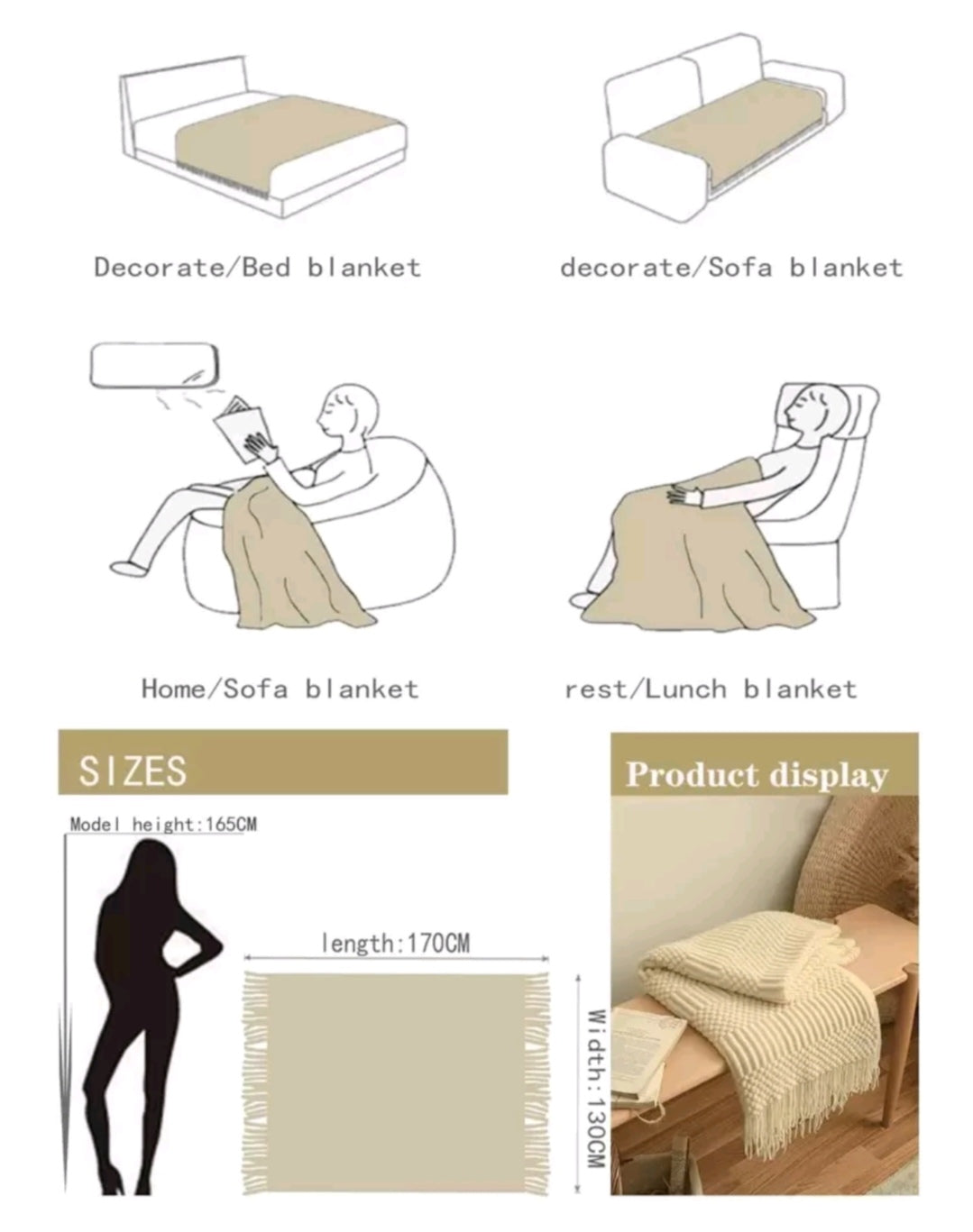 Knitted blanket