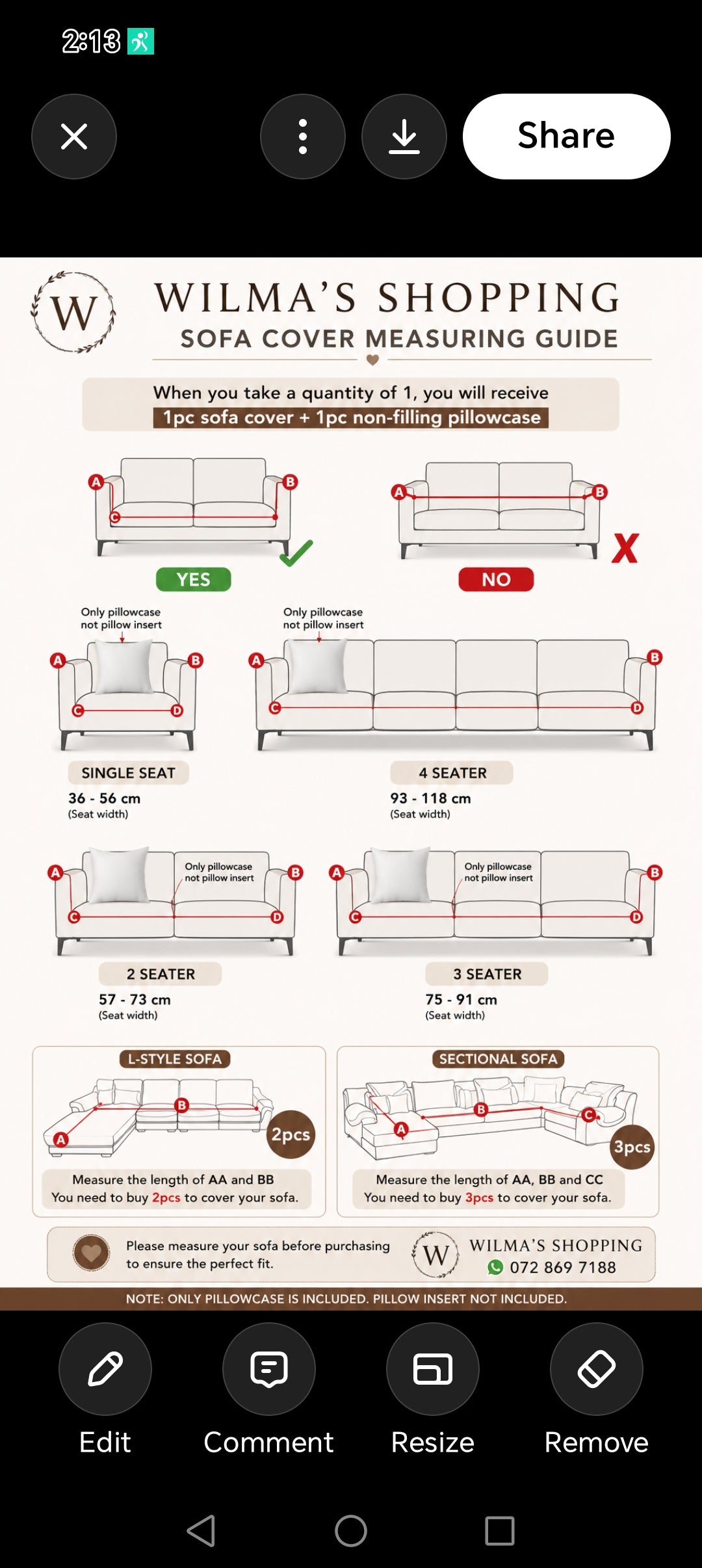 Stretch Sofa Cover | Elastic Slipcover for 1, 2, 3 & 4 Seater and L-Shape Sofas