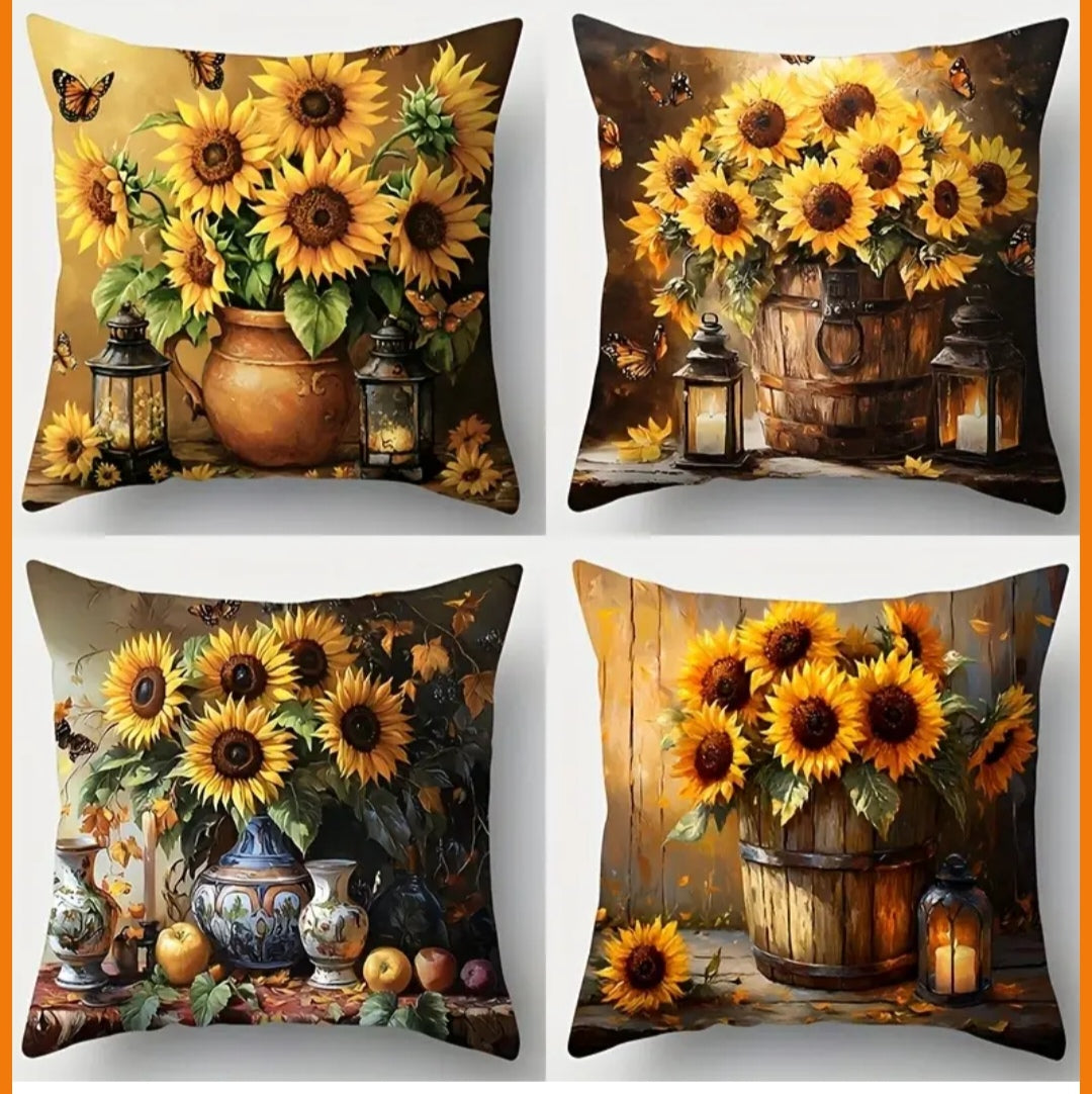 4pce cushion covers 45x45cm each