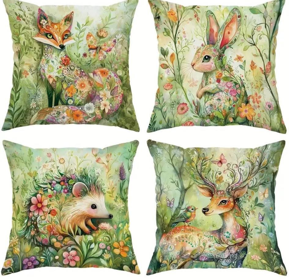 4pce cushion covers 45x45cm each