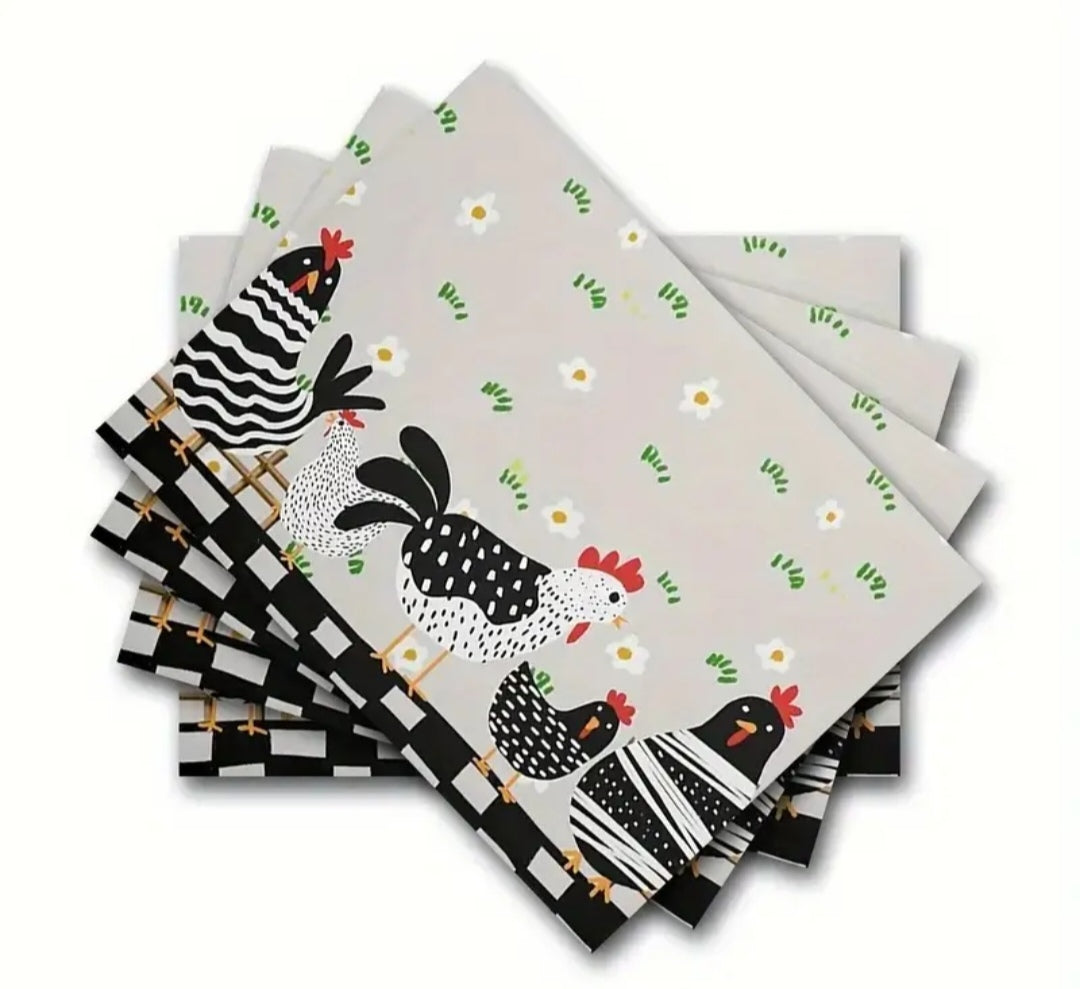 4pce placemats chicken