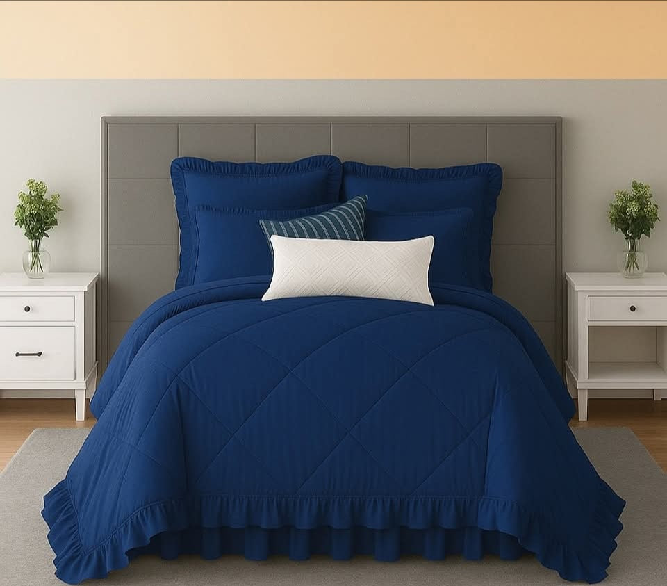Frilled comforter