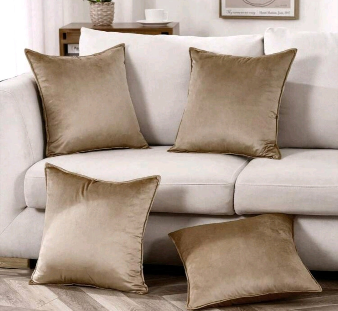 4pce velvet pillow case sets