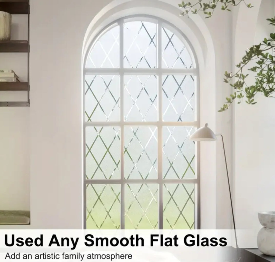 Static Cling Privacy Window Film – Decorative Frosted Glass Window Film