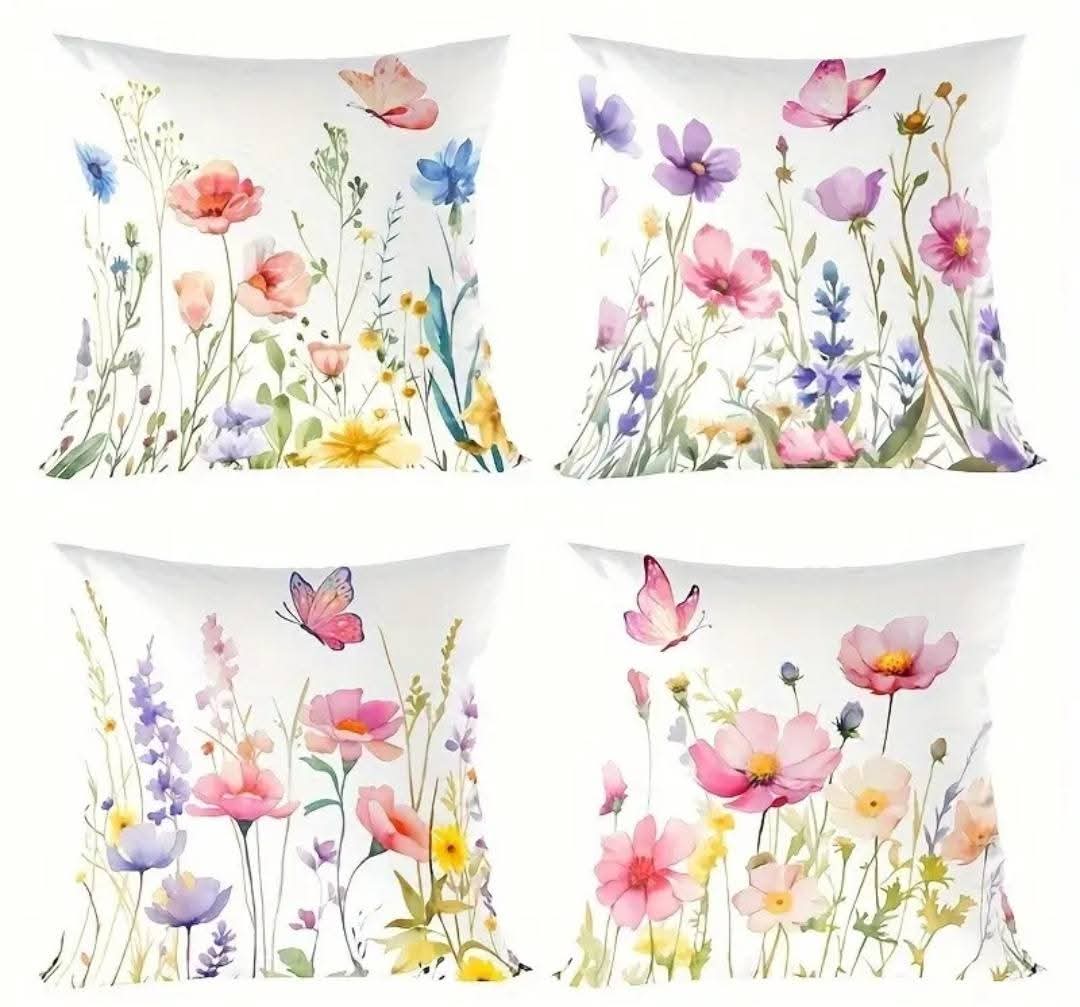 4pce cushion covers 45x45cm each