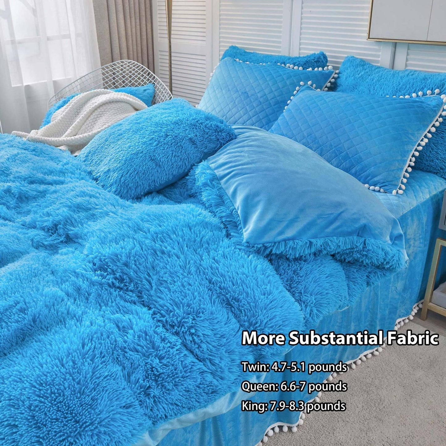 Fluffy bedding set