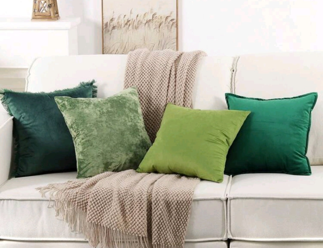 4pce velvet pillow case sets