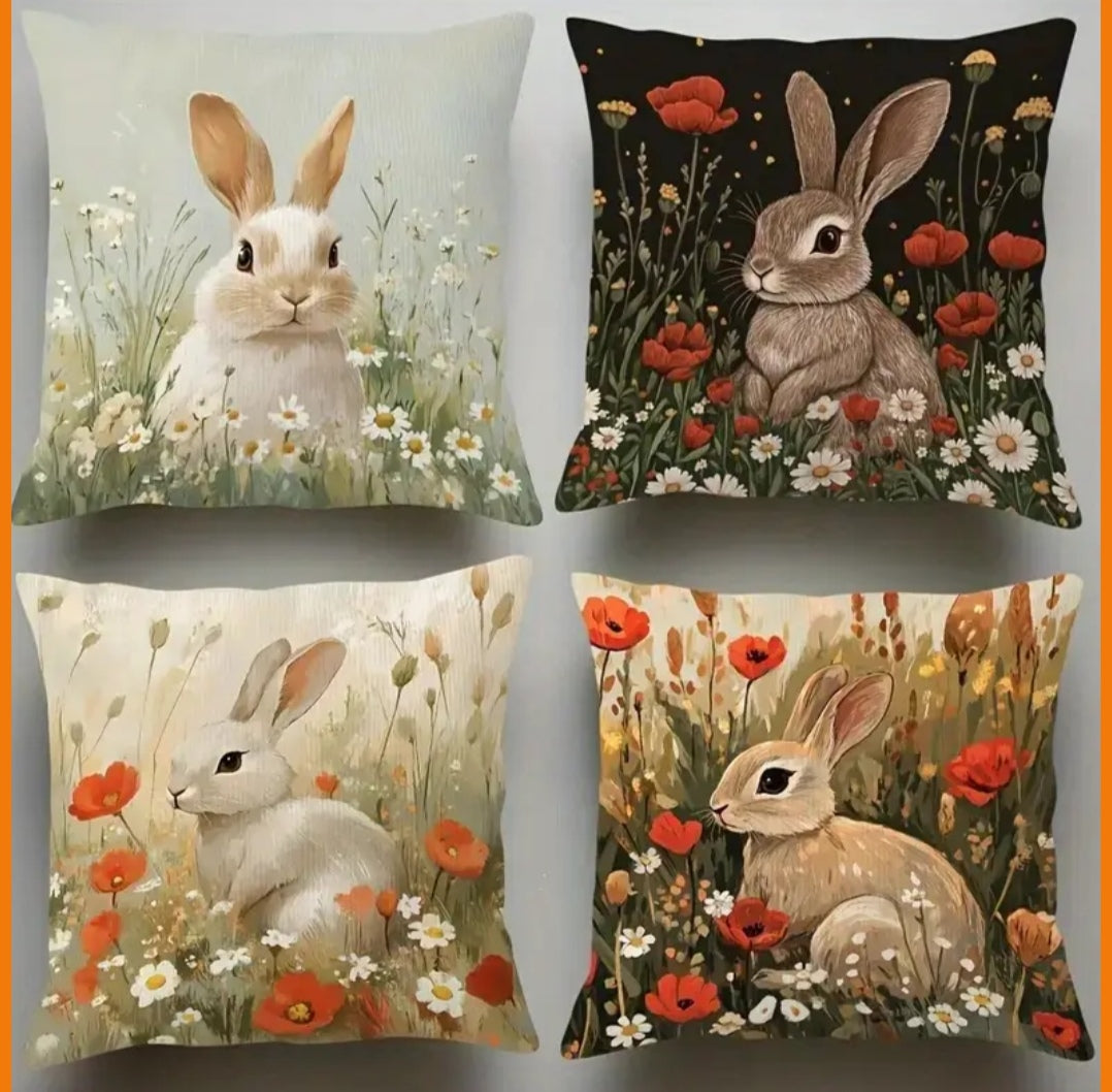 4pce cushion covers 45x45cm each