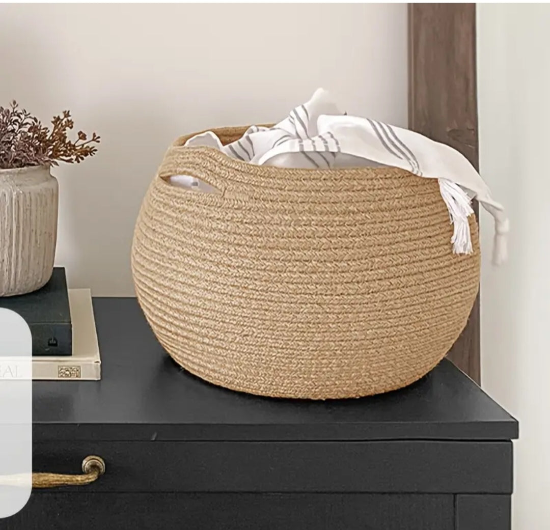 Handmade storage basket