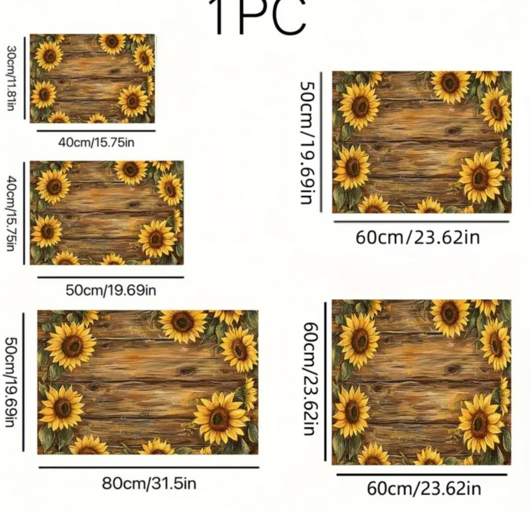 Sunflower drying mat