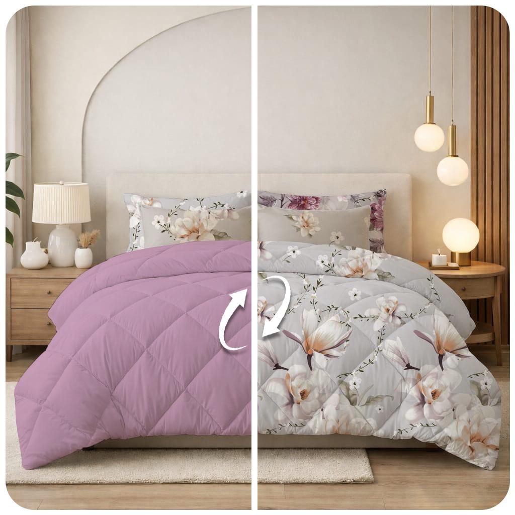 Reversible printed comforter