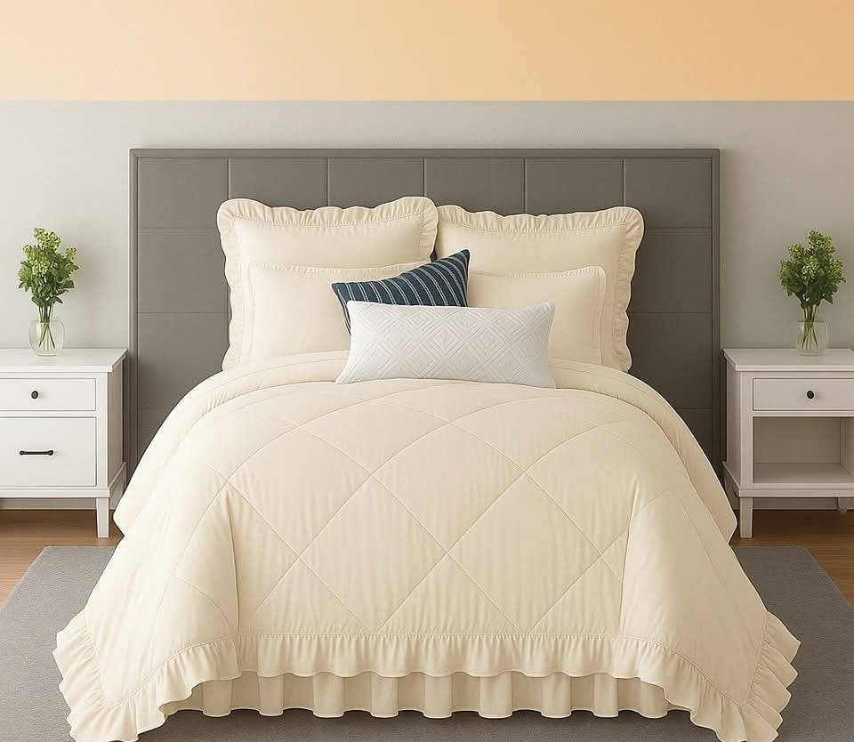 Frilled comforter