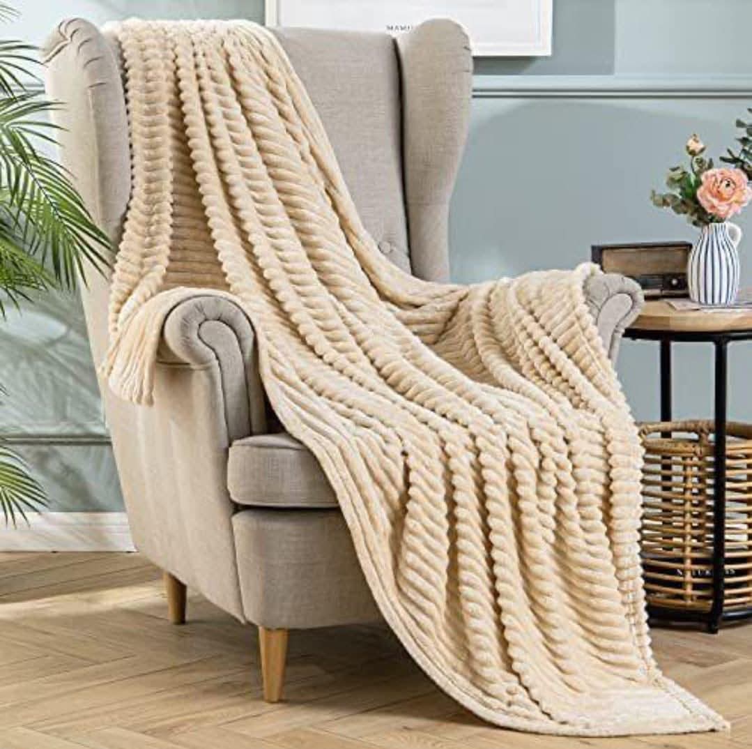 Ribbed Fleece Blanket