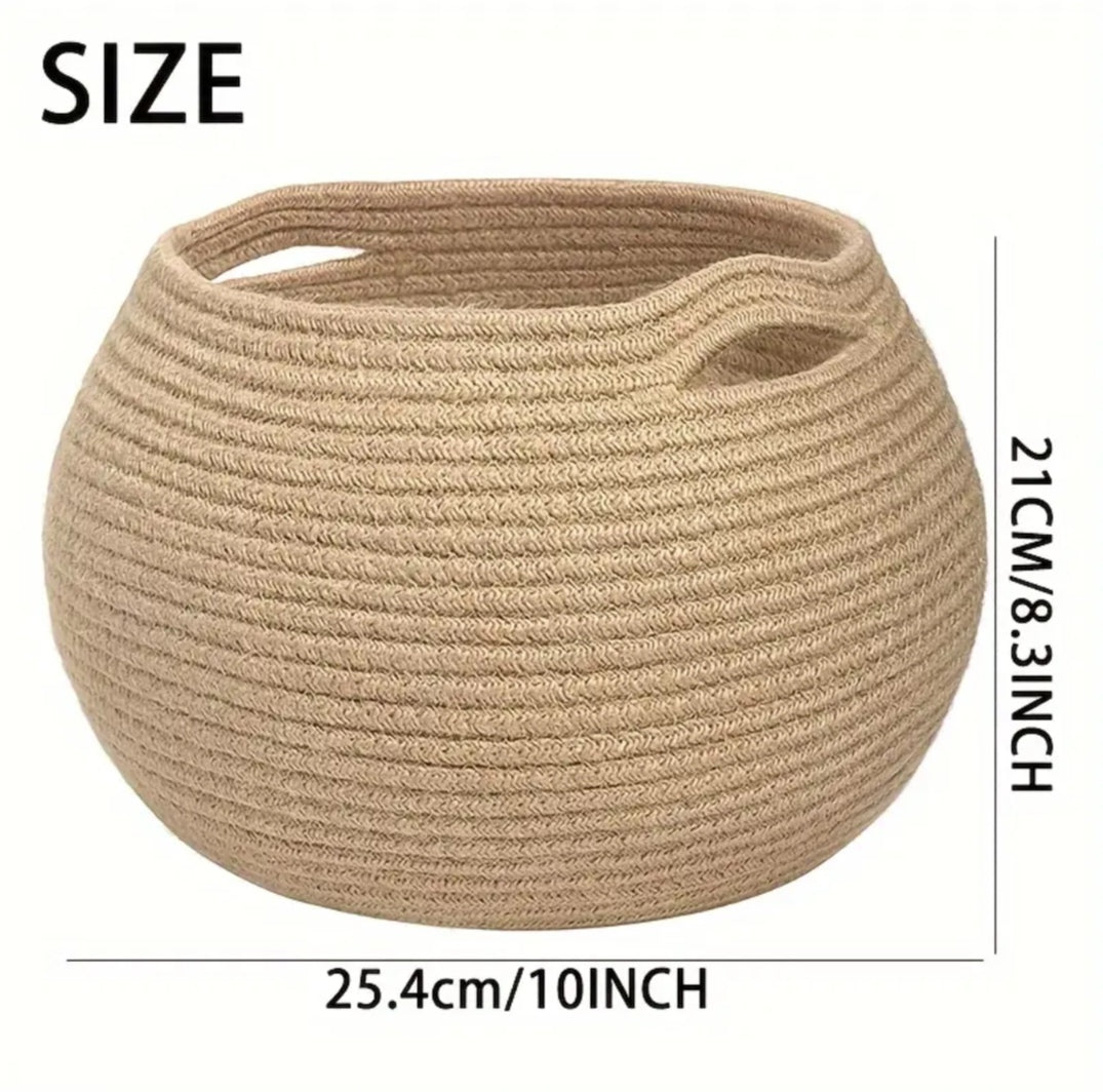 Handmade storage basket