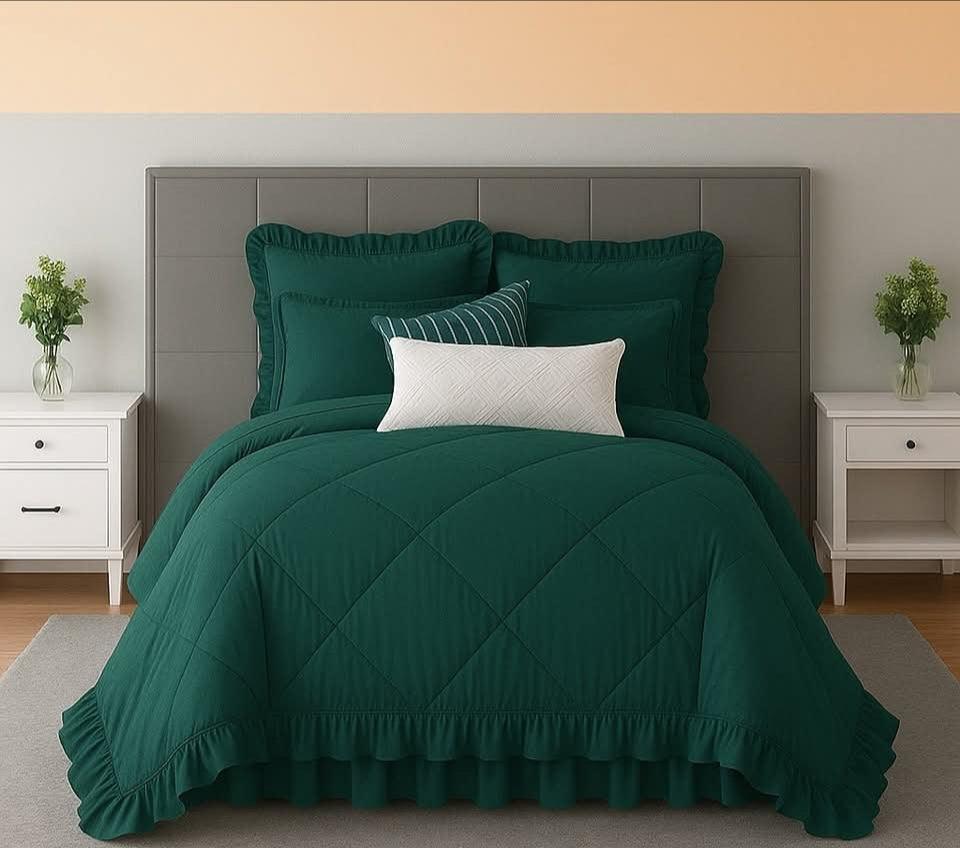 Frilled comforter