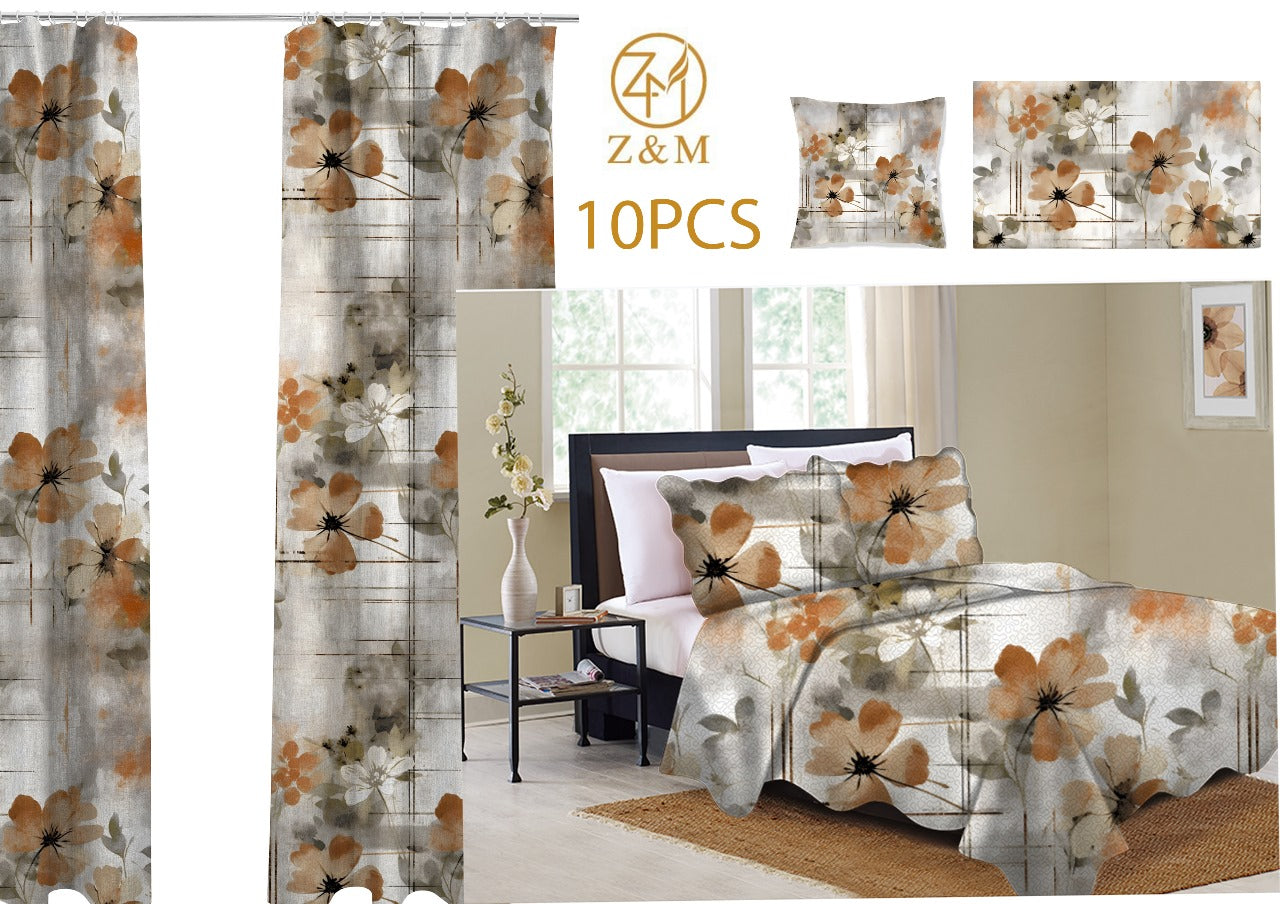 10 pcs Bedspread set