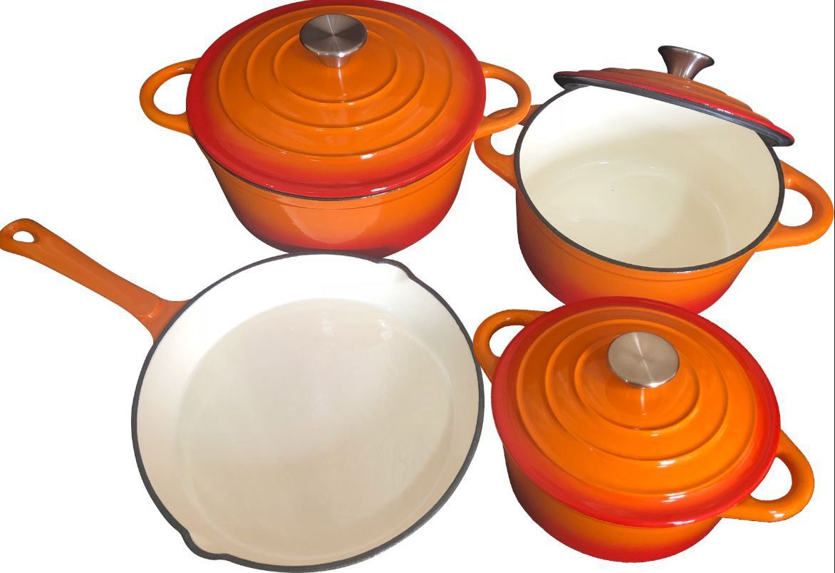 Cast iron pot set