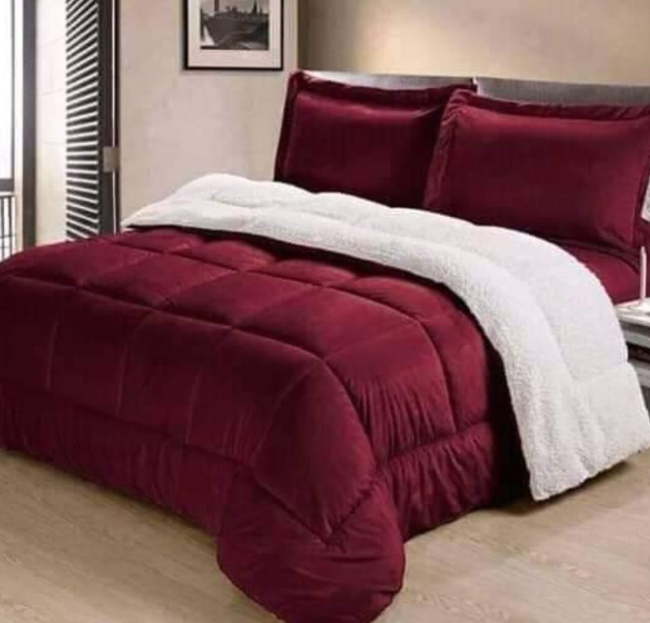 Velvet Fleece Sherpa Comforters