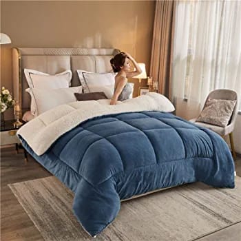 Velvet Fleece Sherpa Comforters