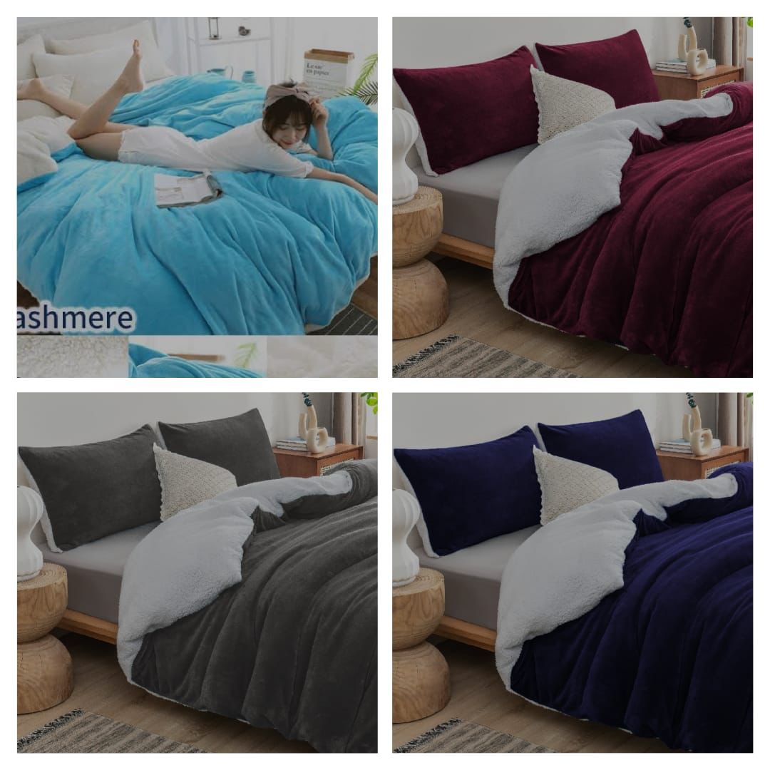 Velvet Fleece Sherpa Comforters