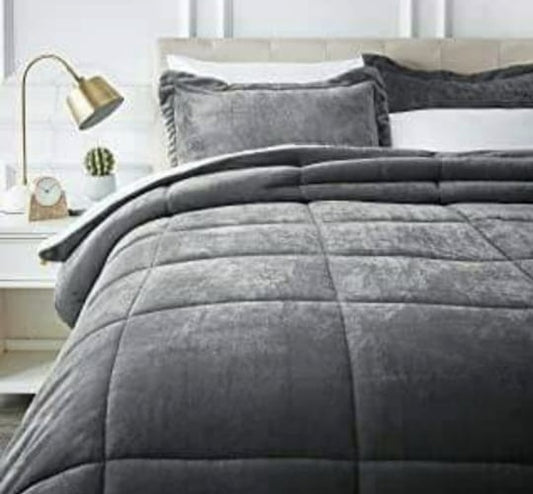 Velvet Fleece Sherpa Comforters