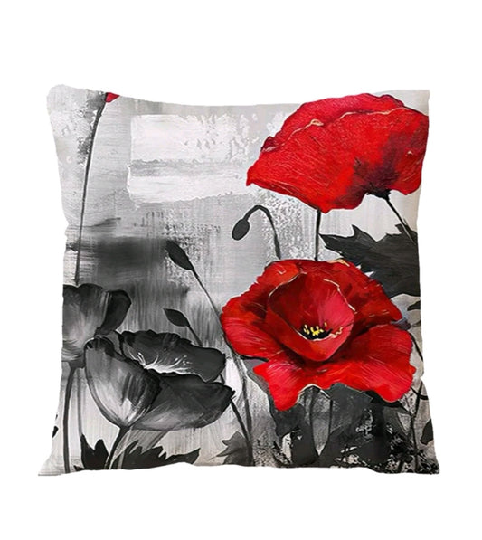 Poppy Print Cushion Cover