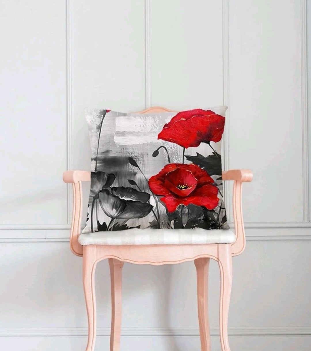 Poppy Print Cushion Cover