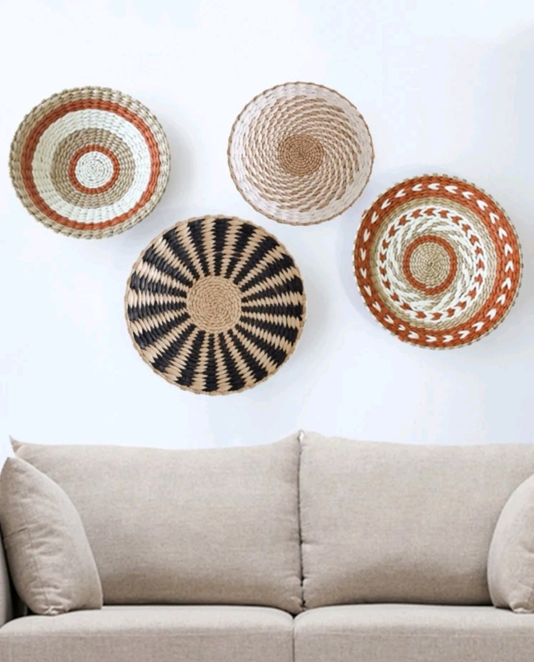 Rattan Boho Wall Basket