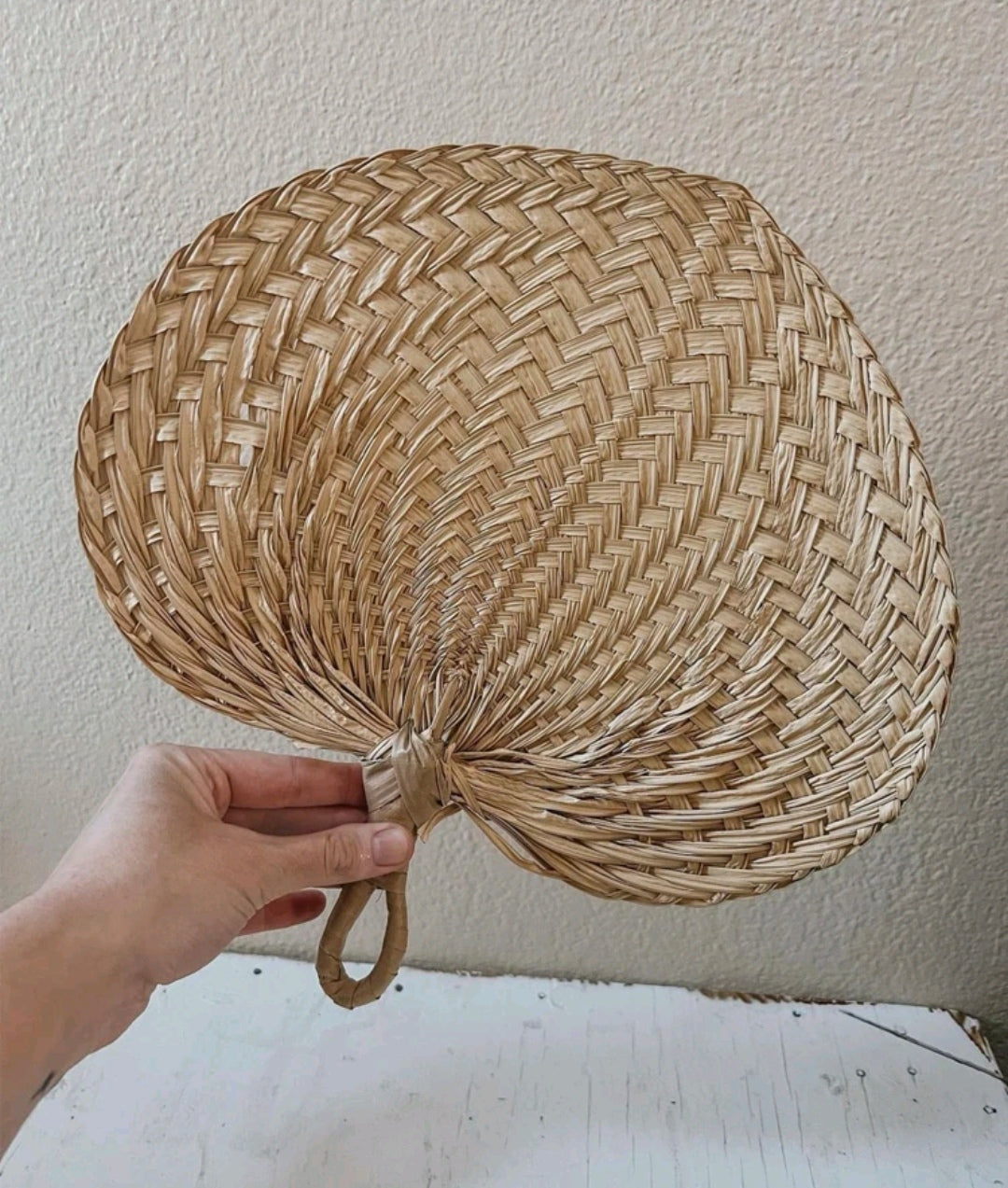 Straw Decor Fan